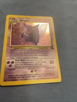 Pokemon TCG Jungle Set Gengar Holo Rare Card 5/62 LP/MP - Image 5