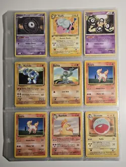 Vintage Pokemon TCG Binder Card Lot ×108 Cards Total NM - Image 1