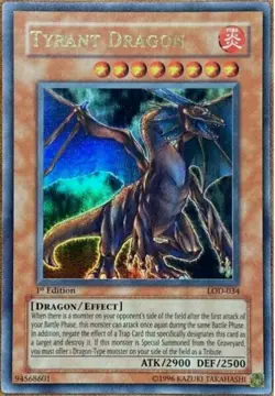 Tyrant Dragon (LOD-034) - 1st Edition Ultra Rare - Yugioh *FREE SHIPPING - Image 1