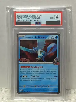 Pokemon Articuno Promo Card Destined Rivals Best Buy PSA 10 with Swirl - Image 1