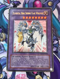 Elemental HERO Shining Flare Wingman EEN-EN036 ULTIMATE Rare YuGiOh Card - Image 1