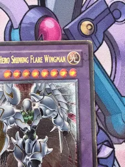 Elemental HERO Shining Flare Wingman EEN-EN036 ULTIMATE Rare YuGiOh Card - Image 2