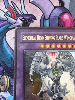 Elemental HERO Shining Flare Wingman EEN-EN036 ULTIMATE Rare YuGiOh Card - Image 3