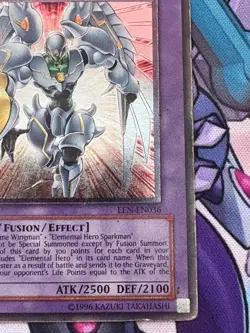 Elemental HERO Shining Flare Wingman EEN-EN036 ULTIMATE Rare YuGiOh Card - Image 4