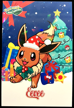Eevee Ice Holo Pokemon 2024 Card Database Merry Christmas - Image 1