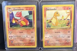 Pokemon TCG Vintage Trio Starter Base Set 6 Cards 1999 - Image 2
