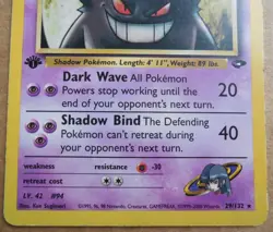 Sabrina's Gengar 29/132 Rare Non-Holo 1st Edition Gym Challenge Pokemon Card MP - Image 3