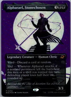 #292 Alpharael, Stonechosen (Borderless) Edge of Eternities Mythic Foil - Image 1