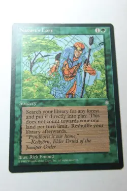 MTG Nature's Lore x1- -Ice Age-Lightly Played - Image 1