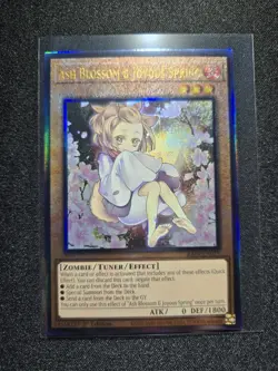 Yugioh Ash Blossom & Joyous Spring - RA04-EN025 Prismatic Ultimate Rare - Image 1