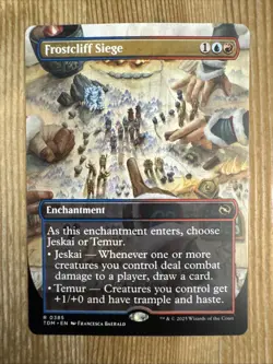 Frostcliff Siege - Borderless - NM - Tarkir: Dragonstorm TDM - MTG - Image 1