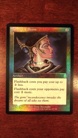 FOIL Catalyst Stone - LP Lightly Played, Odyssey, English, MTG Magic Artifact - Image 1