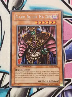 Yu-Gi-Oh! Dark Ruler Ha Des Mc1-en006 Secret Rare Limited Edition - Image 1