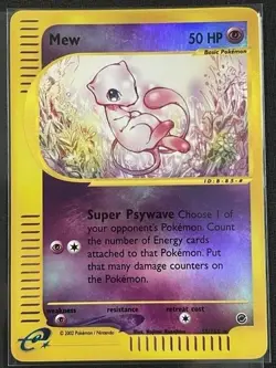 Pokemon Expedition Mew Reverse Holo 55/165 Card NM Condition - Image 1
