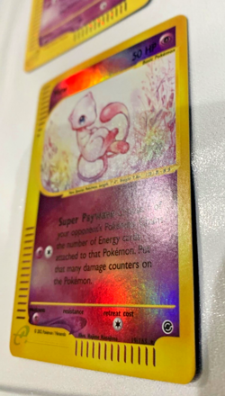 Pokemon Expedition Mew Reverse Holo 55/165 Card NM Condition - Image 3