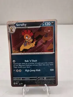 Scrafty SVP 188 Black Star Cosmo Promo Holo SV: Scarlet & Violet Pokemon NM - Image 1