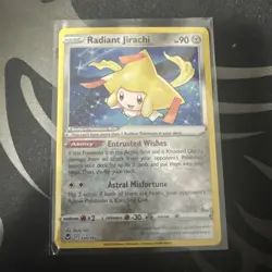 Radiant Jirachi Radiant Rare 120/195 Pokemon Sword & Shield Silver Tempest - Image 1