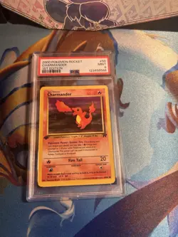 Charmander 1st Edition Team Rocket Pokemon #50 PSA 9 - Image 1