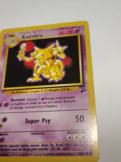 Pokemon TCG Kadabra Base Set 2 46/130 Regular Unlimited Uncommon - Image 3