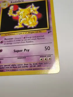 Pokemon TCG Kadabra Base Set 2 46/130 Regular Unlimited Uncommon - Image 4