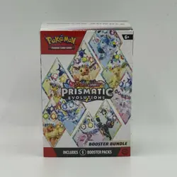 Pokemon TCG: Scarlet & Violet Prismatic Evolutions Booster Bundle (6 Packs) Seal - Image 1