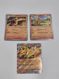 Pokemon Charizard Ex promo 161 w/ Charmeleon and Charmander Cosmos Holo NM - Image 1