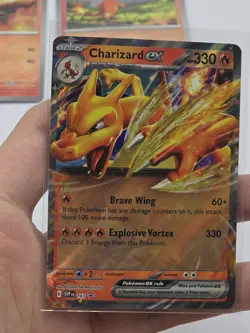 Pokemon Charizard Ex promo 161 w/ Charmeleon and Charmander Cosmos Holo NM - Image 2