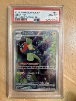 Eelektrik #114 Pokemon Black Bolt graded PSA GEM MT 10 - Image 1