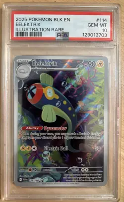 Eelektrik #114 Pokemon Black Bolt graded PSA GEM MT 10 - Image 2