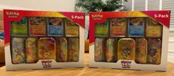 Pokemon 151 Costco Mini Tin Two-Box Set of 5-Pack Mini Tins 10 Total Tins New - Image 1