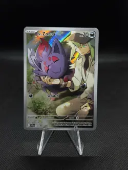 N's Zorua SVP 189 Pokemon TCG Journey Together Black Star Promo NM - Image 1