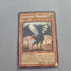 YUGIOH JUDGMENT DRAGON SECRET RARE LODT-EN026 1ST EDITION NM - Image 1