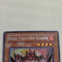 Yugioh Royal Firestorm Guards GLAS-EN087 Secret Rare 1st Ed NM - Image 3