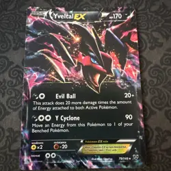 Yveltal EX 79/146 Pokemon Card XY Base Set Ultra Rare - Image 1