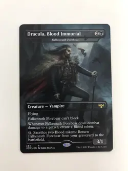 Dracula Blood Immortal Extended Borderless MTG Magic Gathering Card NM Mint VOW - Image 1