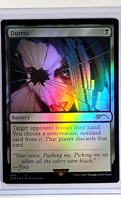 2024 MTG Magic the Gathering SLD Secret Lair Drop Arcane Foil #479 Duress - Image 1