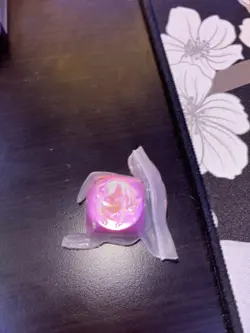 Amanda Lapalme Mana Moon Live Twin Evil Twin Chipless Metal Dice Pink Yugioh X1 - Image 1