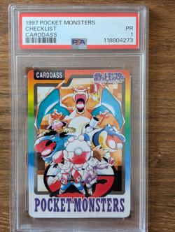 1997 Pokemon Pocket Monsters Carddass PSA 1 Checklist Bandai Charizard POOR - Image 1