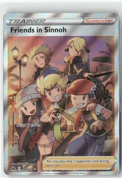 Friends in Sinnoh (Full Art), Pokemon Crown Zenith Ultra Rare, 149/159 NM - Image 1