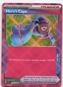 Hero's Cape 152/162 ACE SPEC Rare Holo SV05: Temporal Forces NM Pokemon - Image 1