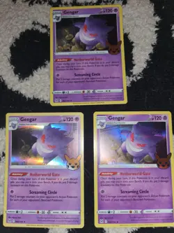 x3 Gengar 066/196 Trick Or Trade Holo 2022 Pokemon - Image 1
