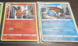 Charizard and Blastoise HOLO RARE Pokemon TCG Set x2 NM Pokemon GO 010/078 - Image 2