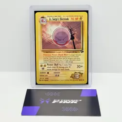 CARTA POKEMON LT. SURGE‘S ELECTRODE 52/132 - ENG - GYM CHALLENGE - NEAR MINT - Image 1