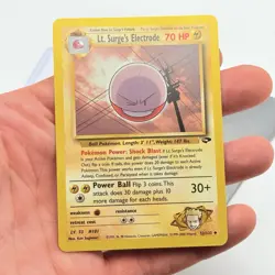 CARTA POKEMON LT. SURGE‘S ELECTRODE 52/132 - ENG - GYM CHALLENGE - NEAR MINT - Image 2