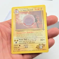 CARTA POKEMON LT. SURGE‘S ELECTRODE 52/132 - ENG - GYM CHALLENGE - NEAR MINT - Image 3