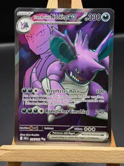 Team Rocket's Nidoking EX Pokemon Ewige Rivalen 216/182 Near Mint/Deutsch - Image 1