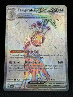Pokemon TCG Farigiraf ex S&V-Temporal Forces 194/162 Ultra Rare MINT - Image 2