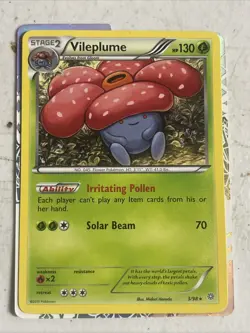 Vileplume 3/98 Pokemon TCG XY Ancient Origins Non- Holo - Image 1