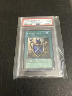 Yu-Gi-Oh 2004 Knight's Title ROD-EN002 PSA 9 Pop 52 Mint - Image 1