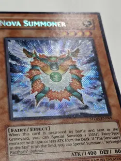 Nova Summoner STON-EN065 Secret Rare UNL Edition YuGiOh Card - Image 2
